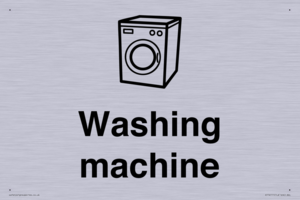 Dementia washing machine sign